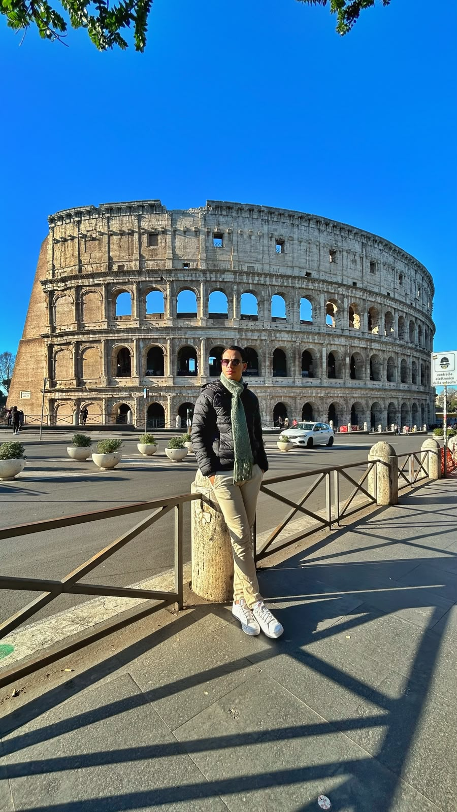 Kim no Coliseu em Roma, Itália — roteiro Itália personalizado com Roma e Toscana